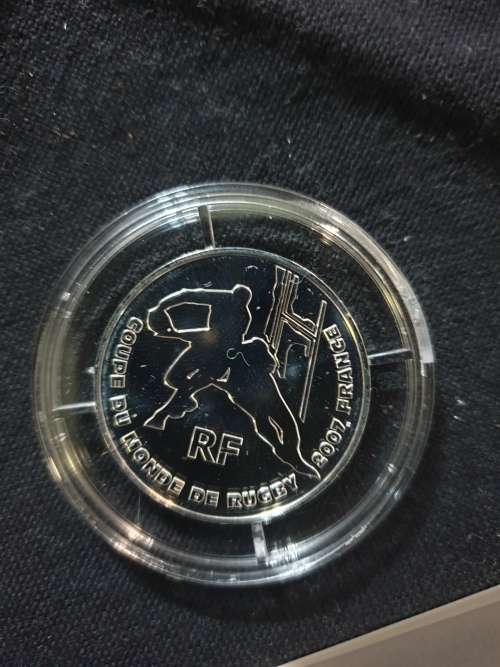 2007 Rugby world cup Silver 1/4 euro