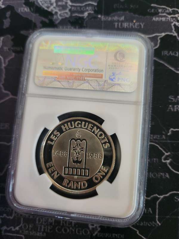 1988 Silver Proof 66 R1 - Les Huguenots !!!!rare!!!!