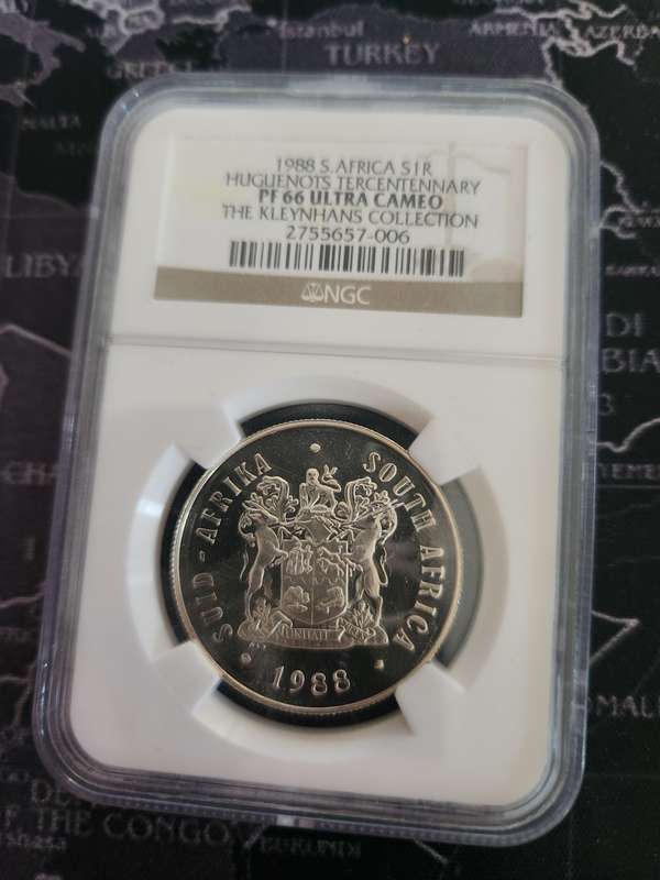 1988 Silver Proof 66 R1 - Les Huguenots !!!!rare!!!!