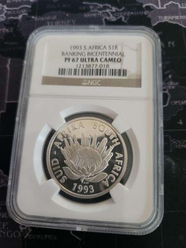 1993 Silver Proof 67 R1 - Banking Bicentennial