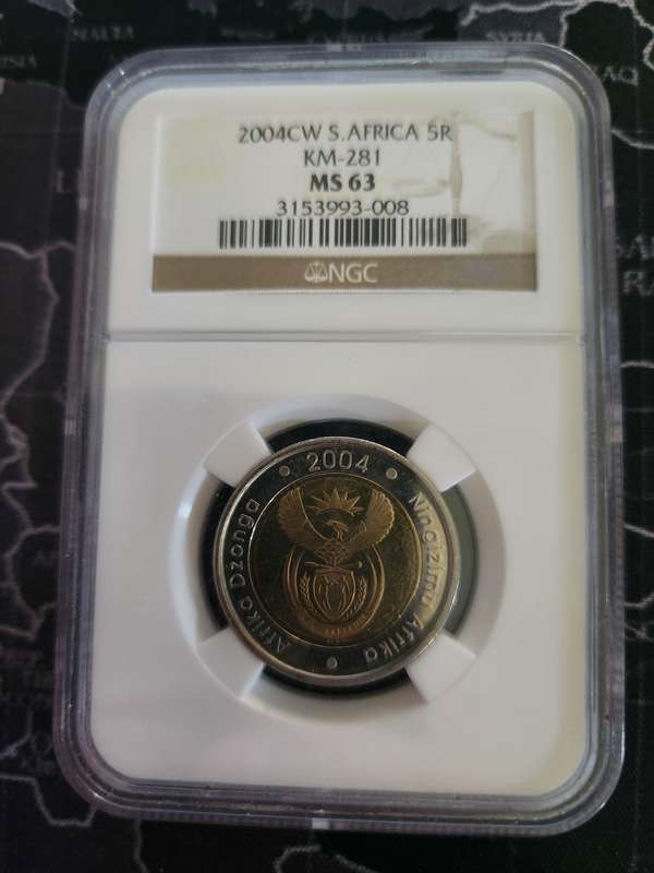 2004 Oom Paul Mint Mark R5 Graded MS63