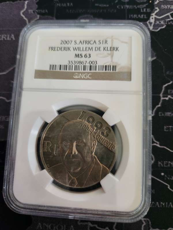 2007 Silver MS63R1 - Mandela De Klerk Combo (2Coins)