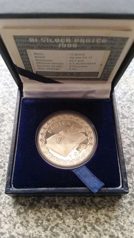 1996 Protea R1 Bible Proof coin. Nu 2232 in SAM case