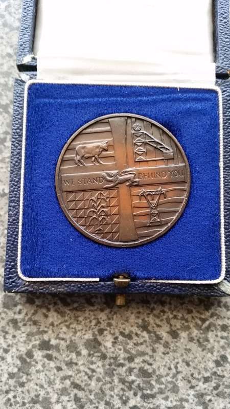 11 November 1965 Rhodesia Independence Bronze Medallion