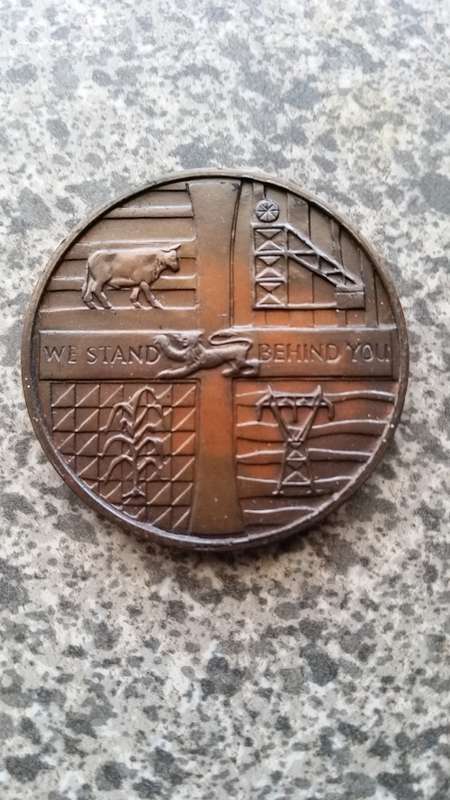 11 November 1965 Rhodesia Independence Bronze Medallion