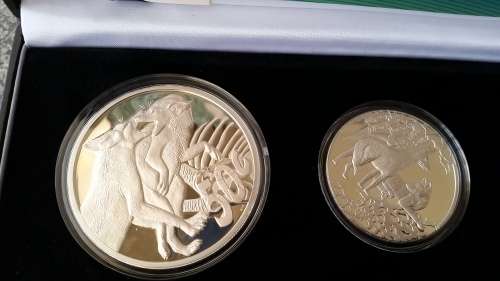 2006 Wildlife Series Proof Set - Hunters of Africa - The Black-backed Jackal Nu 242