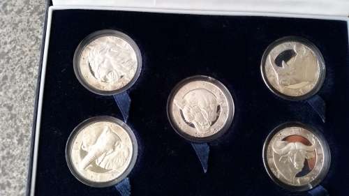 Big 5 Series of Five Silver Proof Medallions - Nu 69