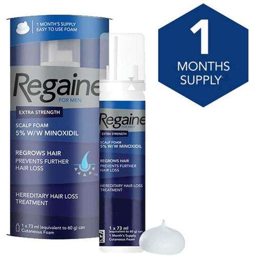 Regaine for Men Extra Strength Scalp Foam 1 Month Supply