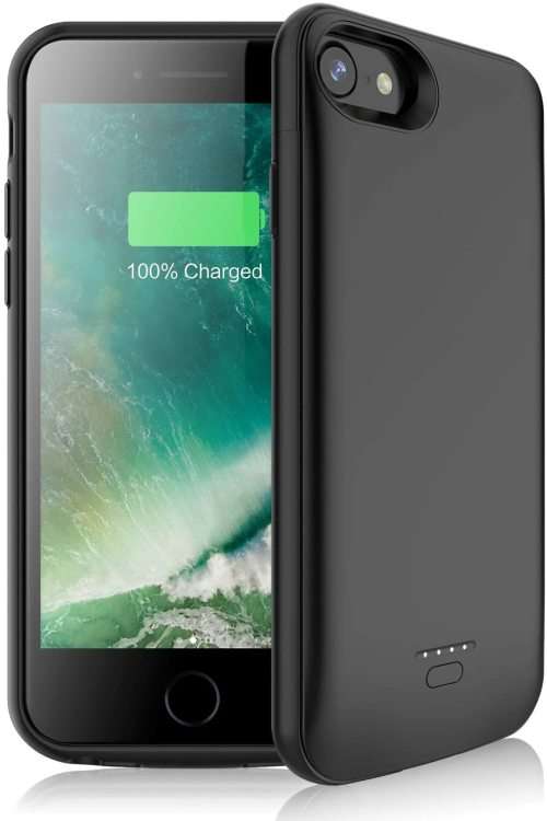 Battery Case for iPhone 7 8 Support Headphones, 4000mAh Slim Protective Charging Case