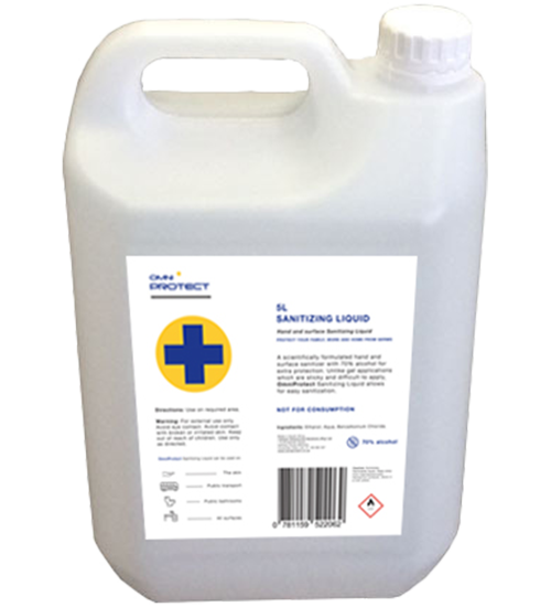 Omni Protect Sanitizing Liquid (Hand Sanitizer) 70% Alcohol - 5L