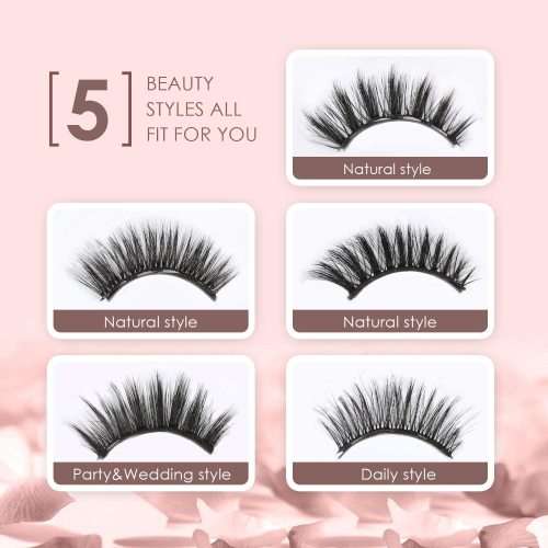 Magnetic Eyeliner and Magnetic Eyelash Kit, With FREE Tweezer