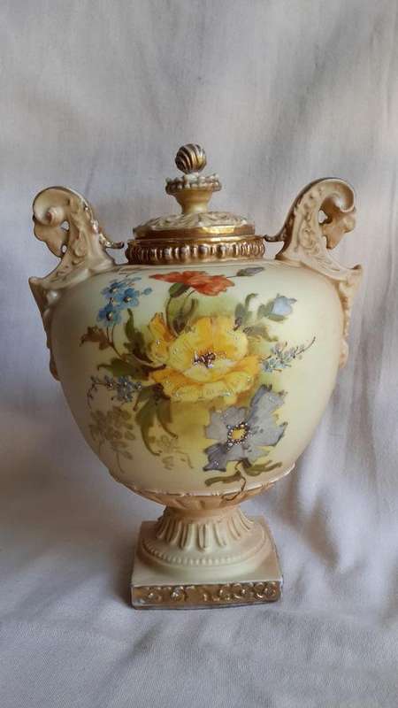 Austrian Urn In the style of Royal Worcester, 1920