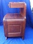 ART DECO Bedside Pedestal with Marble
