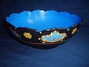 CROWN DUCAL ART NOVEAU DECORATIVE BOWL