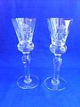 GEORGE III Crystal Liquer Glasses