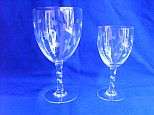 19th Century CAPE WINE GLASSES - Twisted stems - Set of 12