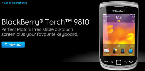 Blackberry Torch 9810 Cell Phone
