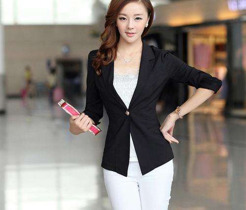 Black 3/4 sleeve Jacket (Large)