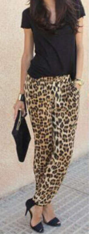 ON SALE ~ Harem Pants Leopard Print [XLarge]