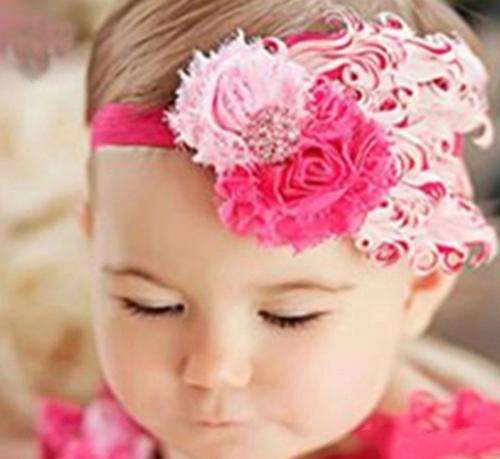Feather Headband Pink and Rose Pink