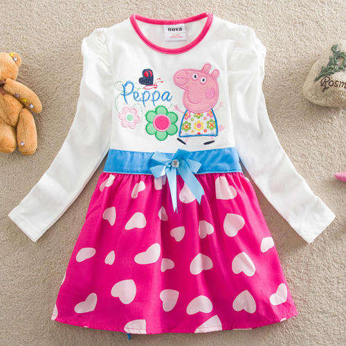 Peppa Pig Pink Long Sleeved Dress [2- 3 years]