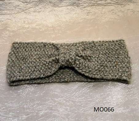 Headband (Mottled Grey) Hand Knitted