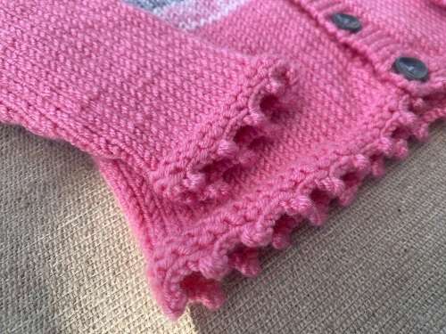 Lovely Baby Jersey (Pink, Grey & White)