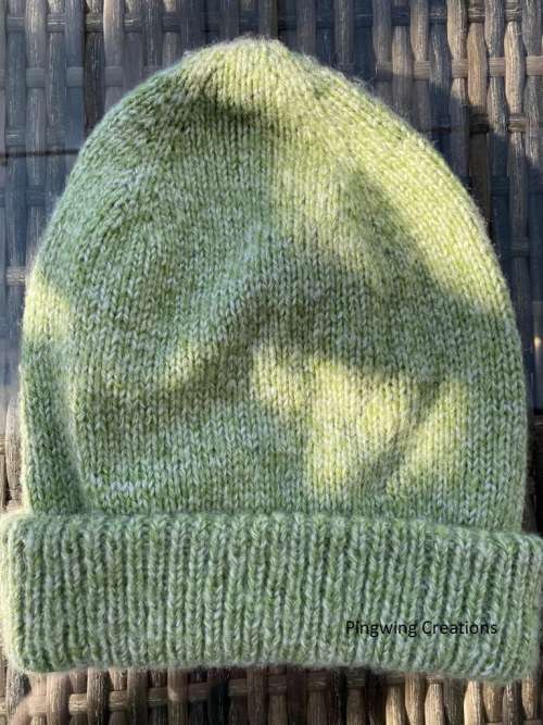 Beanie (Mottled Green) Slouchy Hat