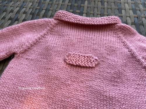 Gorgeous Rose Pink Double Breasted Baby Jacket Hand knitted