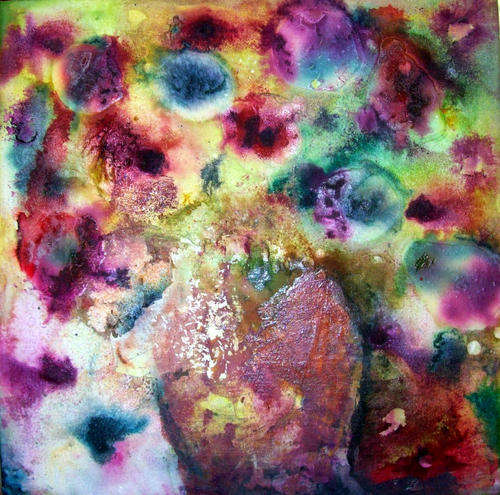 ANI VLOK !!! Spring flowers - 300x300mm - on canvas board