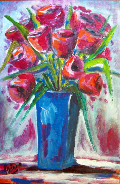 Pink en pers - 200x300mm - by HELENA KRUGER