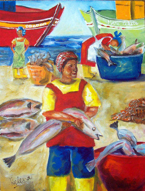 Mari Celeste coming in - 300x400x22mm - can be hung as is - by HELENA KRUGER