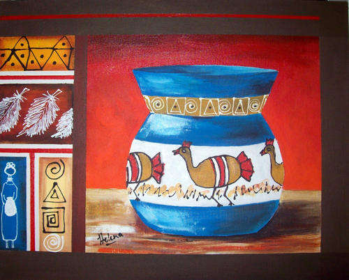 African fun(1)-400x500mm -  by HELENA KRUGER
