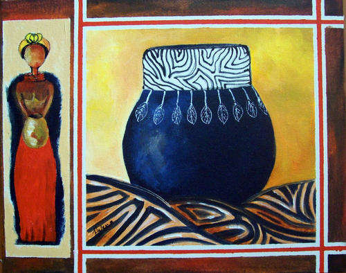 African fun(2) -400x500mm -  by HELENA KRUGER