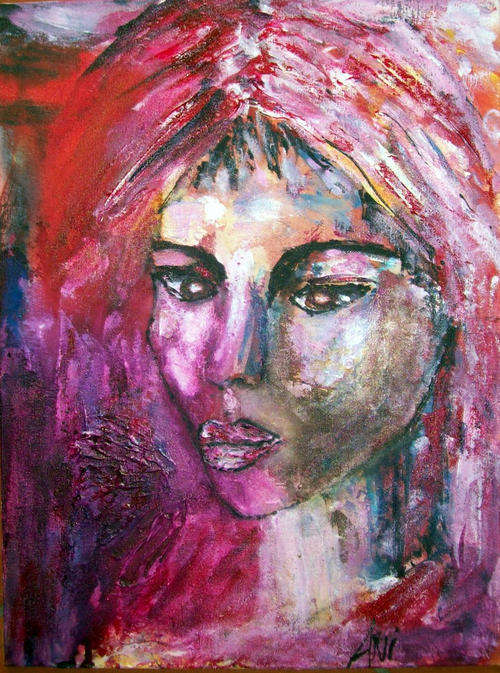 Gigi - ORIGINAL by Ani Vlok - 300x400mm - on canvasboard