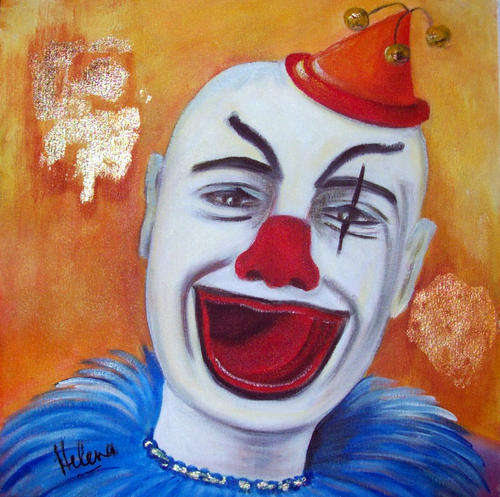 He knows it all - 400x400mm -  by HELENA KRUGER