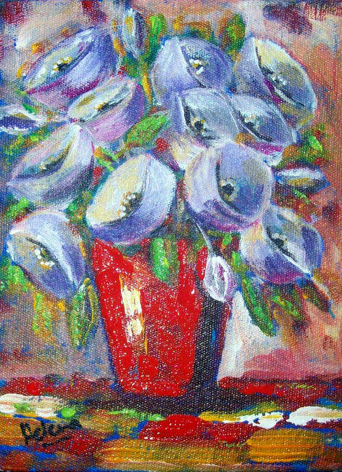 Miniature flowers - 150x200x22mm  by HELENA KRUGER