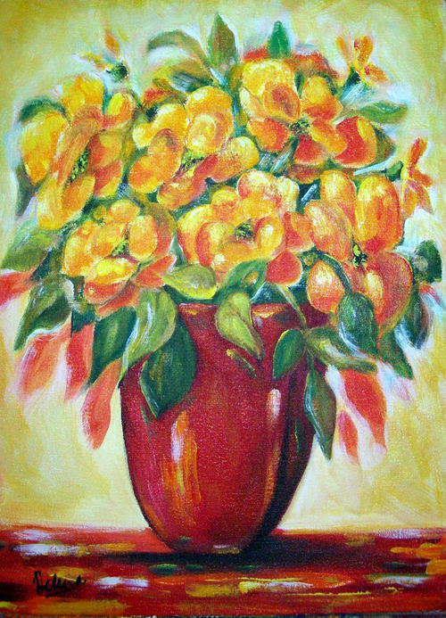 Yellow feeling - 300x400x22mm  by HELENA KRUGER