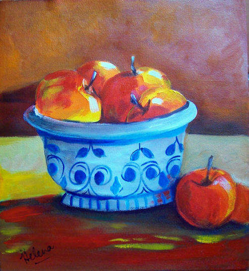 Red apples -370x400mm -  by  HELENA KRUGER