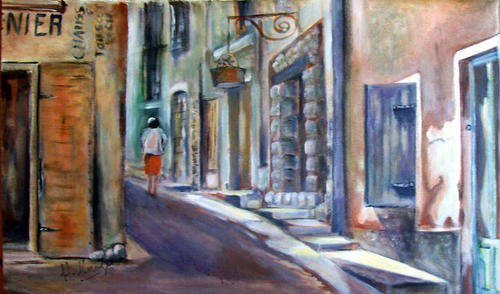 Majorca - 390x700mm - acrylic painting - buy DIRECTLY from Helena
