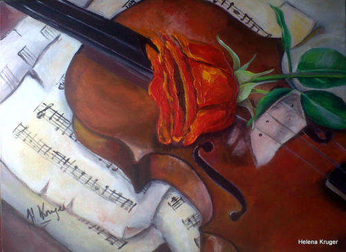 Violin - 400x540x22mm - by Helena Kruger