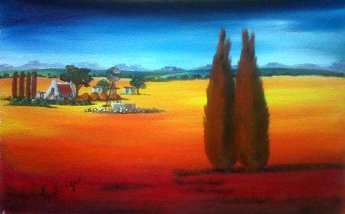 Reds - original Helena Kruger - 290x470mm
