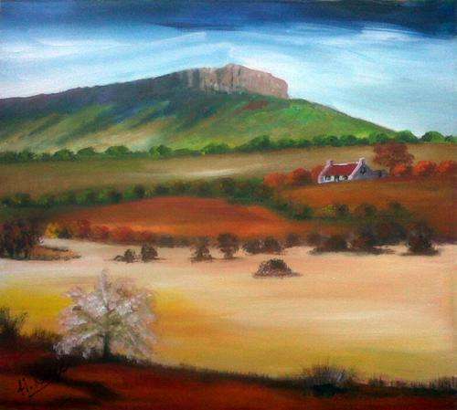 Van Rhynsdorp se Tafelberg - original Helena Kruger - 440x500mm