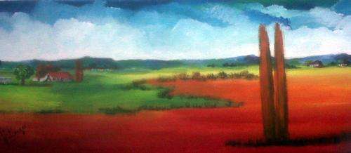 Plaashuisie -  original Helena Kruger - 250x680mm