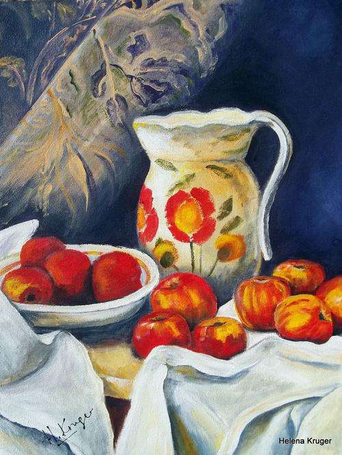 Cezanne impression -  original Helena Kruger - 450x600x22mm