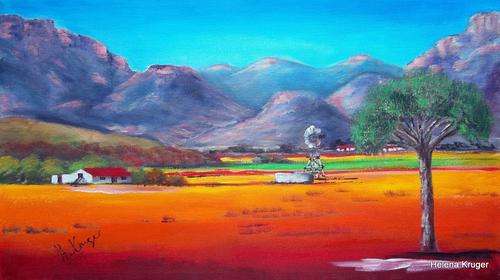 Original Helena Kruger(1957- )  - 340x580x22mm