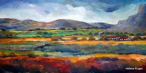 Original Helena Kruger(1957- )  - 300x600x44mm - can be hung as is