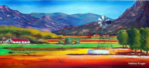 Original Helena Kruger(1957- )  - 400x900x20mm