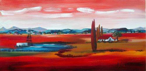Original Helena Kruger(1957- )  - 350x700mm