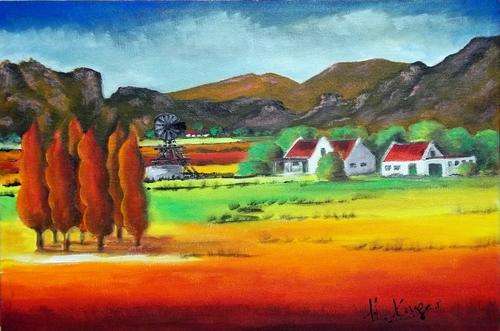 Original Helena Kruger(1957- )  -  300x500x22mm